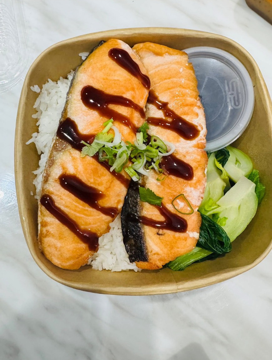 Teriyaki Salmon with Rice