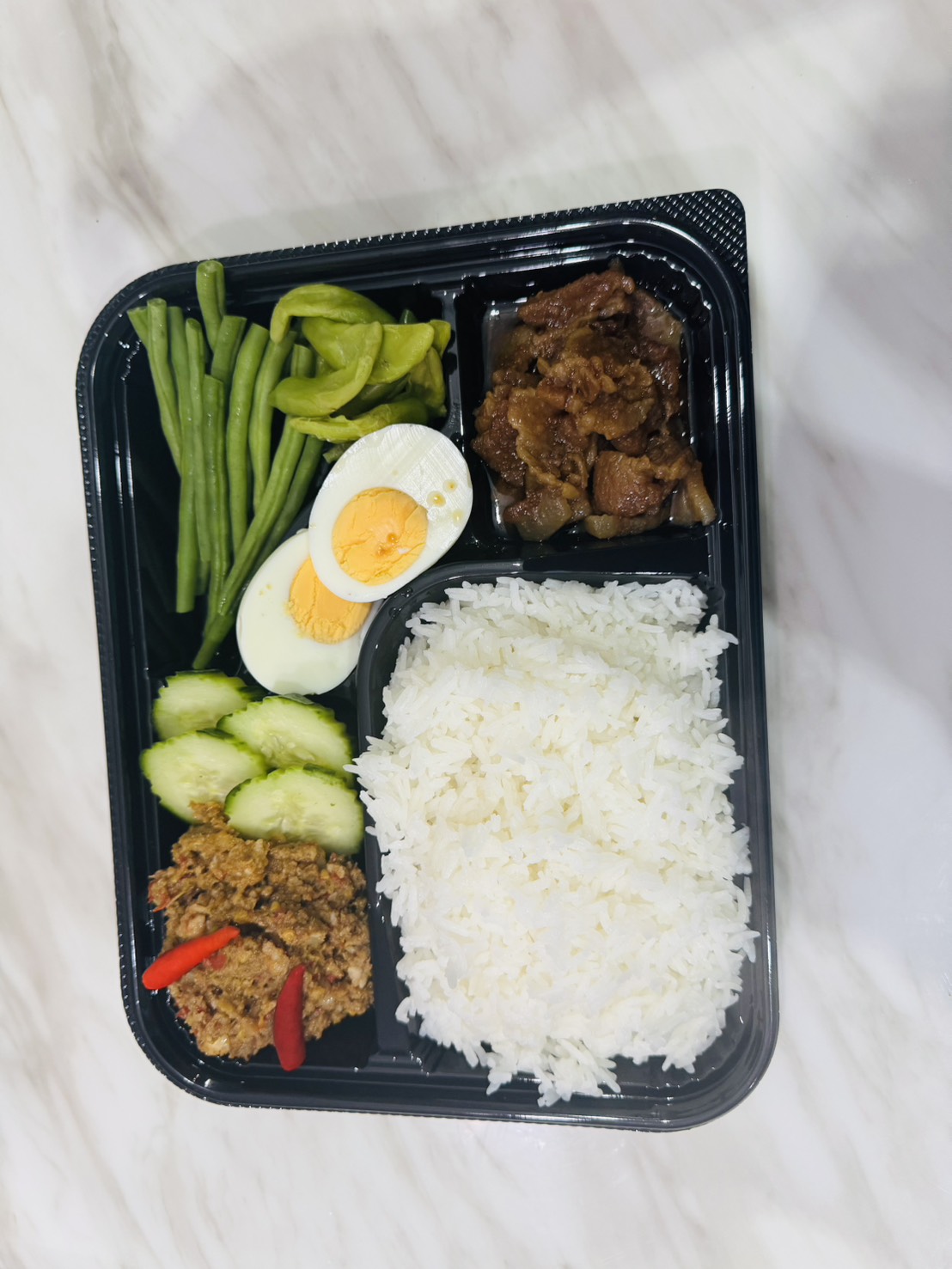 Steamed Rice with Young Tamarind Chilli Dip Set