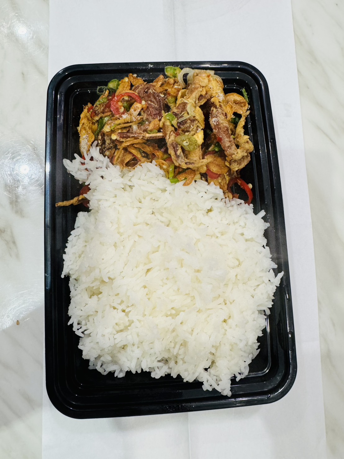 Salt & Pepper Soft Shell Crab with Rice